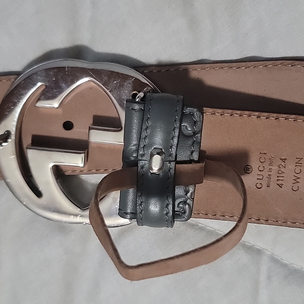 Gucci  Interlocking Leather Belt Size36 - Picture 4 of 9